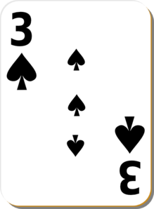 Three Of Spades Clip Art